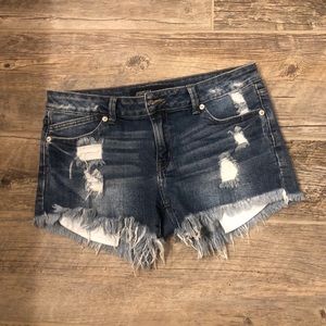 ❤️ Just USA cut off distressed jean shorts Large